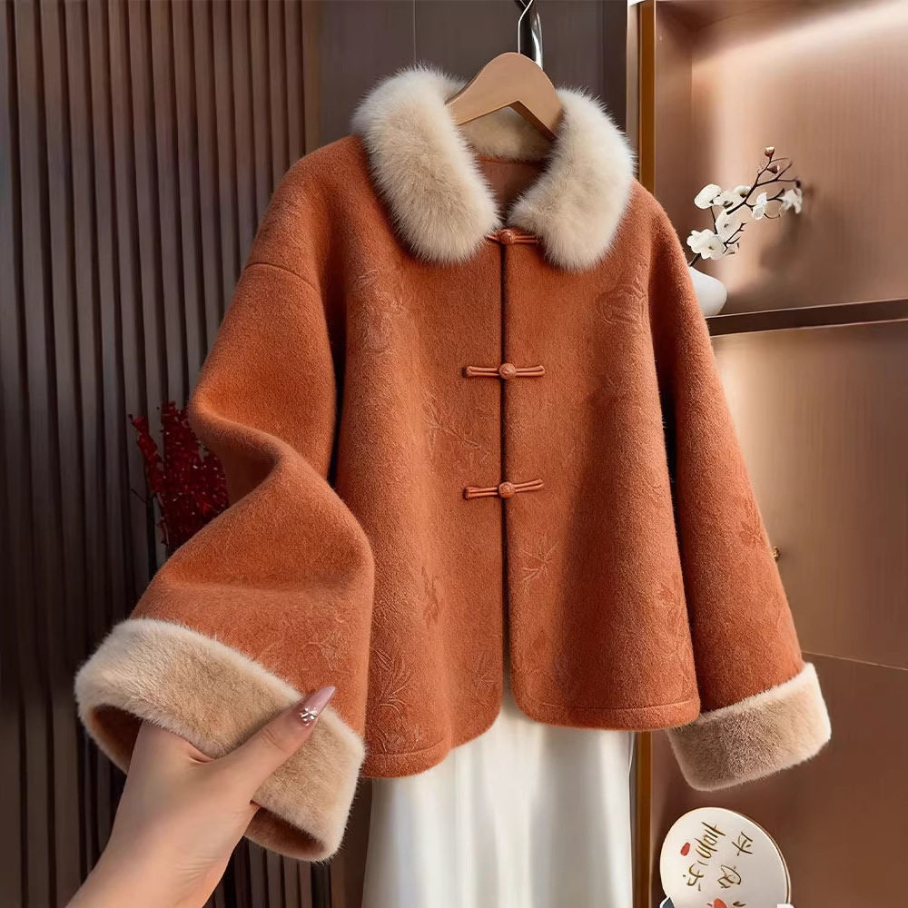 新中式国风外套女士2025年冬季新款今年流行爆款复古唐装上衣女,女装/女士精品,常规大码外套,淘宝优惠券,粉丝福利购,淘宝优惠卷