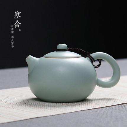 汝瓷茶壶 正品开片手工陶瓷茶壶西施壶家用汝窑壶单壶特价包邮