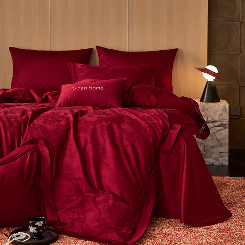 100S提花四件套全棉长绒棉