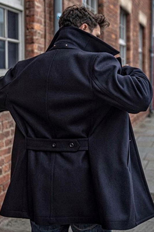 中长款羊毛呢秋冬海军呢大衣