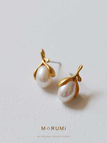 原创风开模设计天然法式淡水珍珠