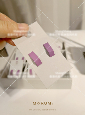 几何元素轻奢极简折弯女耳钉