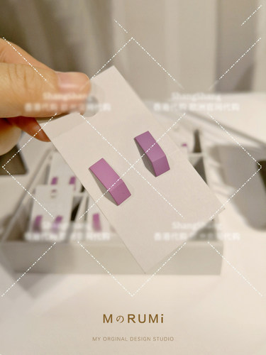 几何元素轻奢极简折弯女耳钉