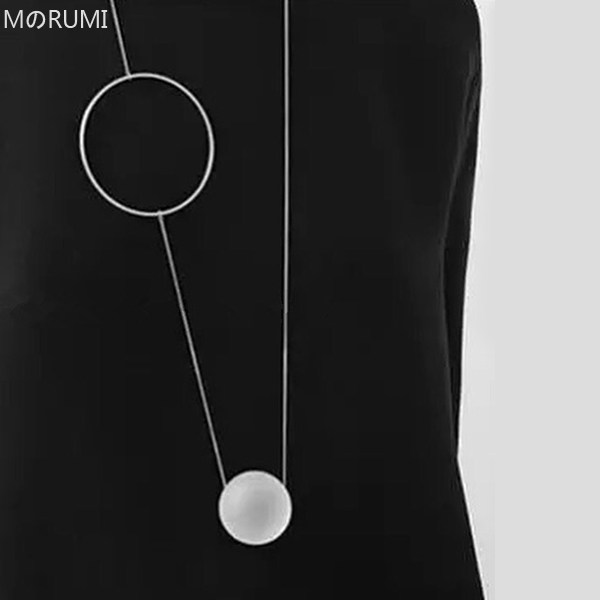 MのRUMI 超好质感 重工 玻璃球百搭欧美长款项链吊坠秋冬毛衣链女
