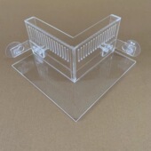 亚克力直角挡沙板鱼缸溢流区溢流板鱼梳改防沙挡板挡泥挡石