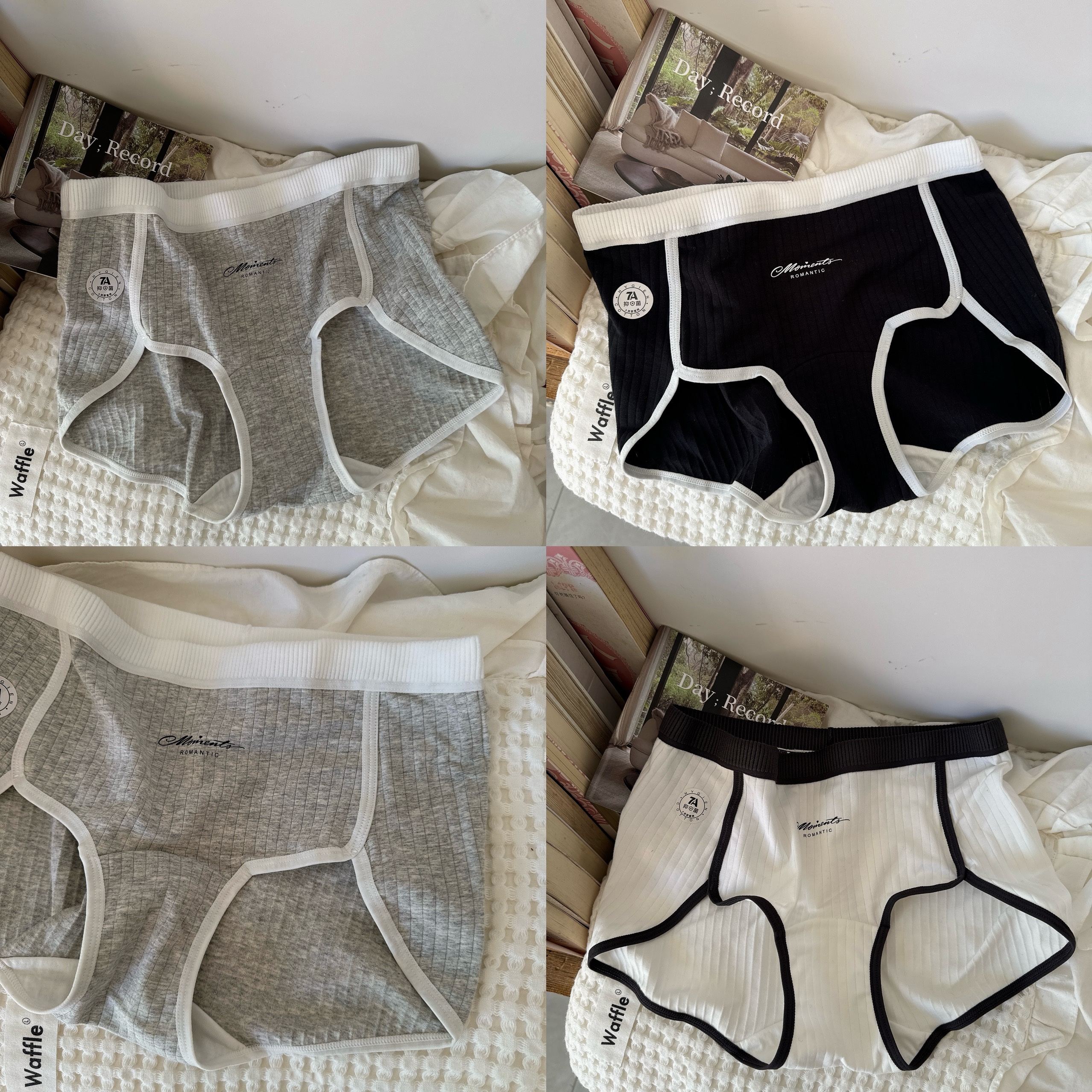 胖mm200斤运动风7a抑菌棉三角裤