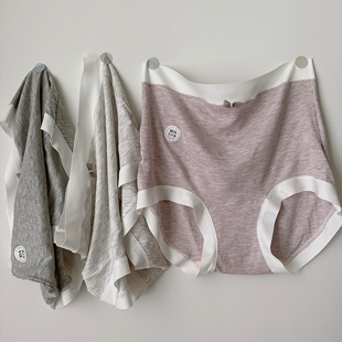 彩纱莫代尔棉高腰加肥加大码胖MM200斤弹力大10A抑菌加长裆内裤女