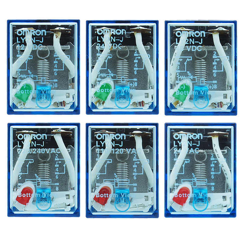 正品欧姆龙LY2N-J 继电器LY2NJ-D2 JQX-13F HH62P AC DC 24V 220V