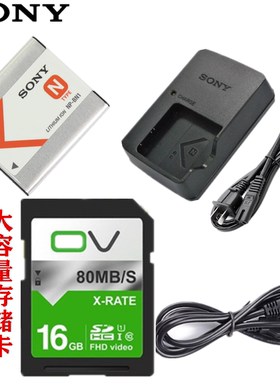 索尼DSCW350 W360 W380 W390 W570照相机NPBN1电池充电器+数据线