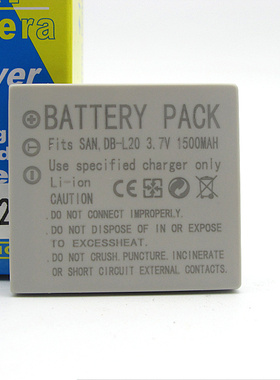 适用于Sanyo三洋DBL20  DMCC1 C4 C5 CA65 E60 摄像机锂电池板