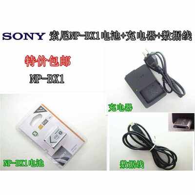 索尼HDRAS15 AS30V AS50 AS100V机NPBX1电池+充电器+数据线