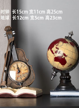 阿玛菲摆设书柜工艺品欧式客厅玄关复古摆件创意家居装饰品小提琴
