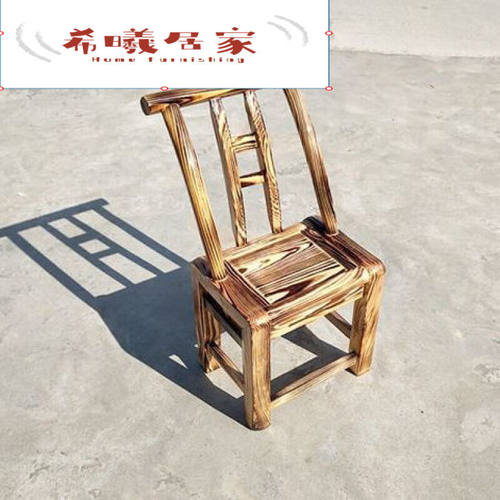 千团精工老式松木靠背椅木头凳子打牌麻将椅实木家用凳子款小椅子