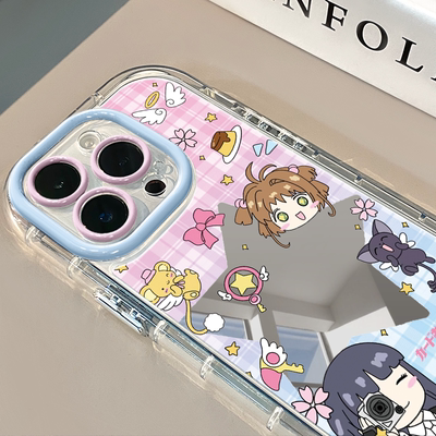 百变小樱和知世适用于苹果17promax镜面奶油壳iPhone16手机壳华为p可爱小米15防摔air保护套mate70小众新款