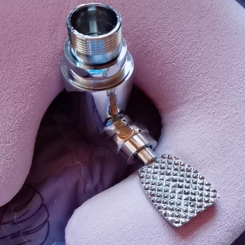 入墙式厕所冲水阀手按式 卫生间蹲便器脚踏阀脚踩延时大便冲洗阀