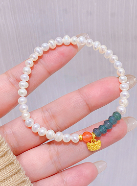 旗袍手串天然珍珠高级