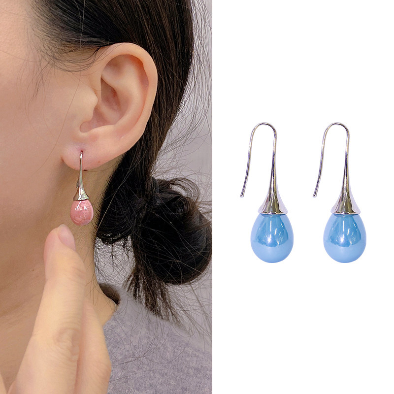 韩版女珍珠2025年新款水滴