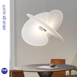 北欧创意挑高客厅吊灯设计师餐厅吊灯loft民宿复式楼楼梯蚕丝灯具