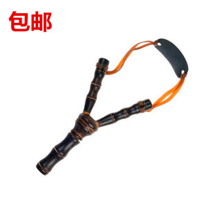 包邮创意实木质竹节精准弹弓户外射击儿童玩具广场地摊热卖
