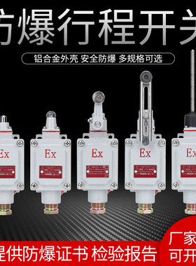 防爆行程开关dLXK LX5- Z/L/B/D/H/N型IIBT6/IICT6级防爆限位开关