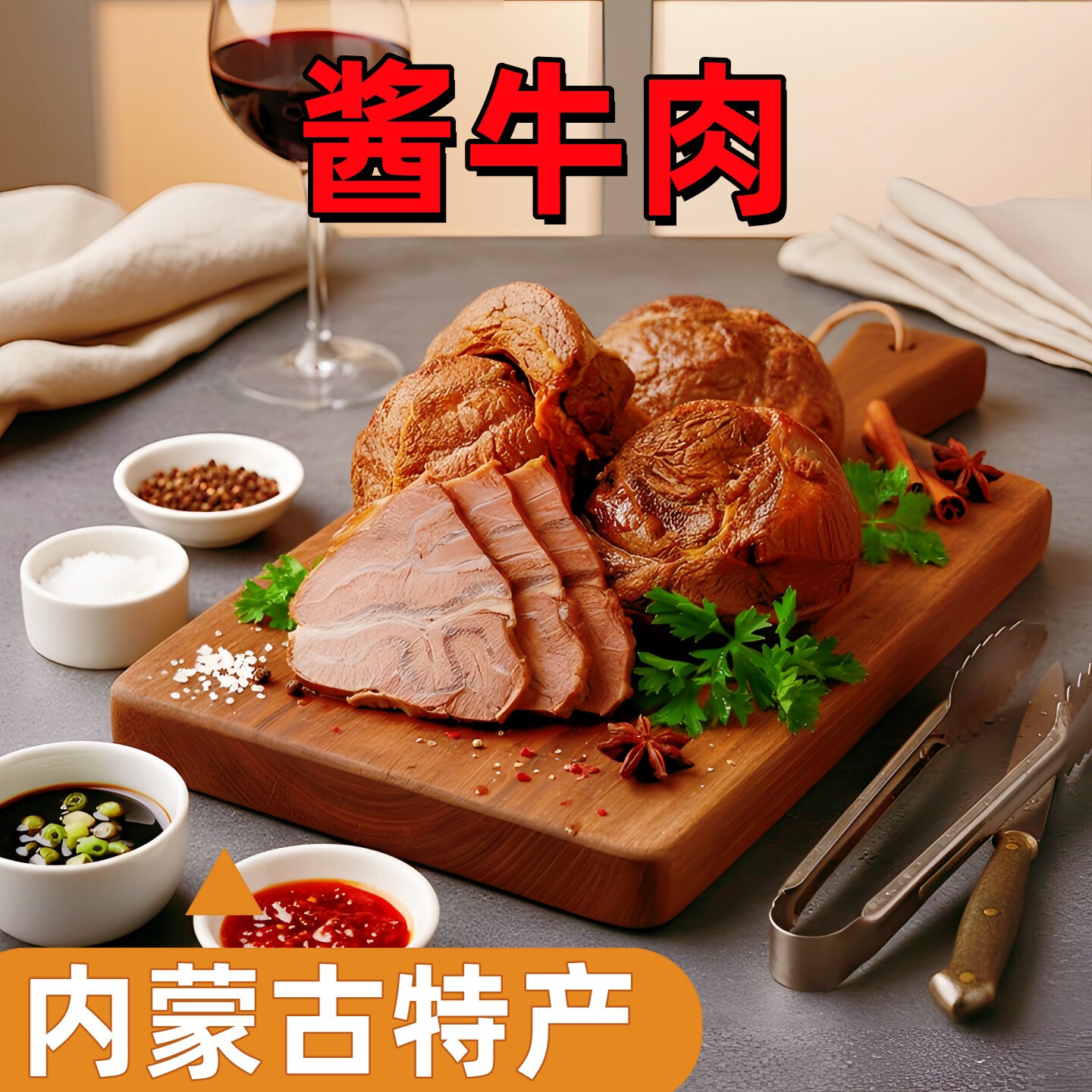 伙火牛酱牛肉卤肉熟食半斤装150g