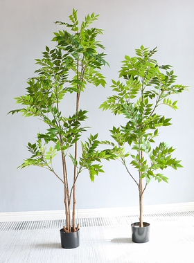 仿真绿植漆木树室内客厅仿生假植物盆栽摆件橱窗落地装饰假树摆设