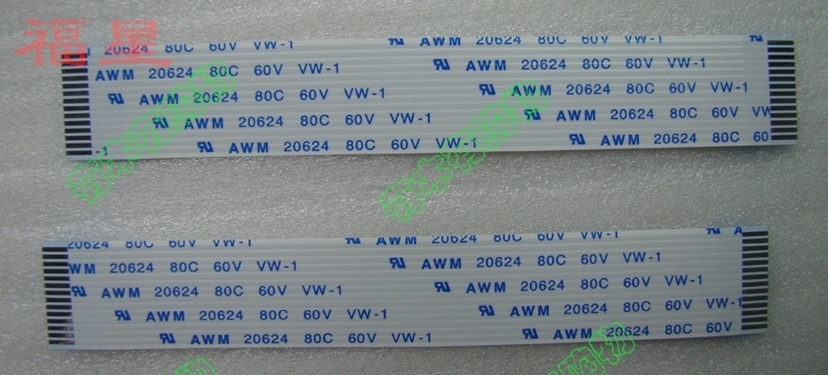 AWM 20798 80C 60V VW-1排线 连接线 14P 1.0间距 同面 100MM长