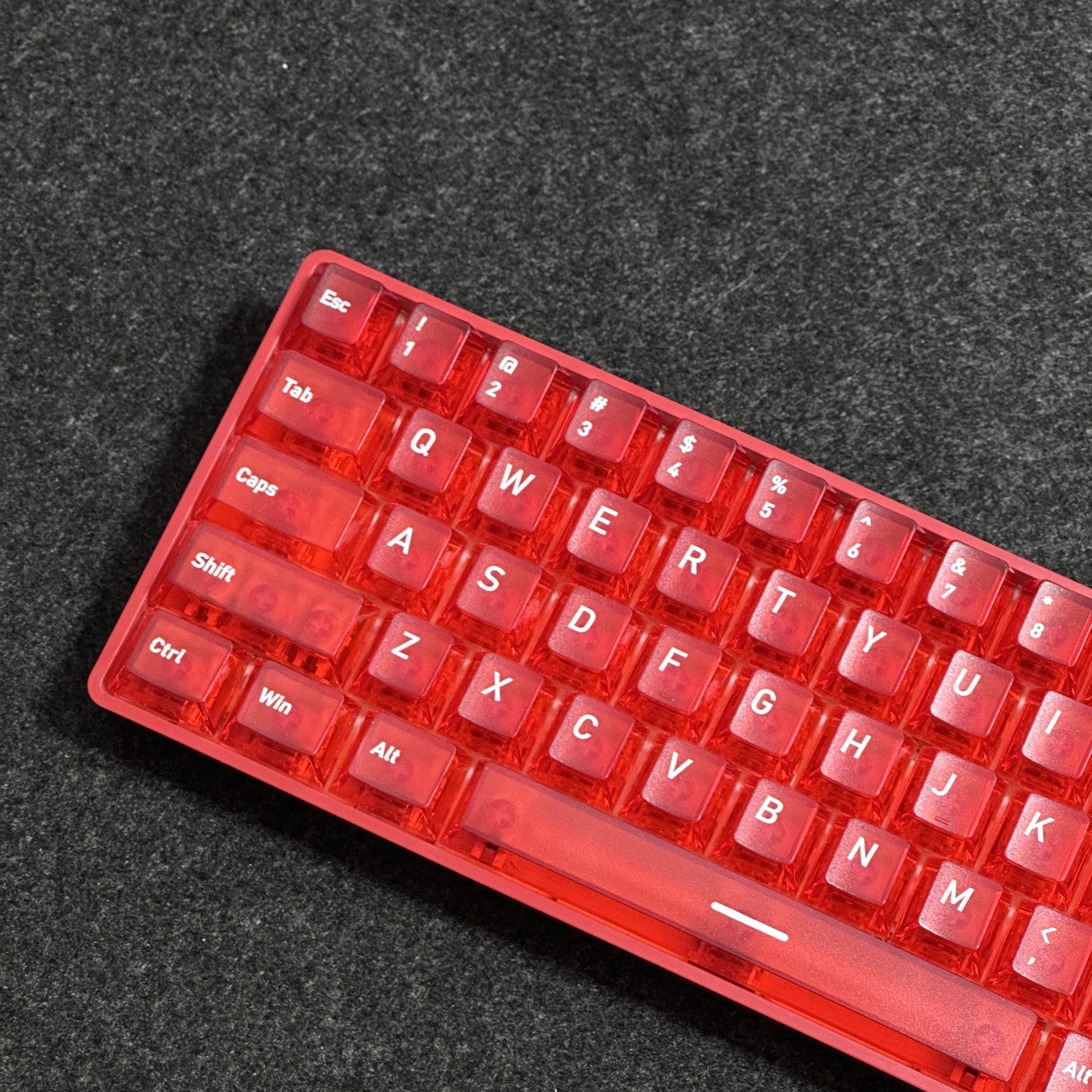 红色顶面雾透键帽PC透光原厂高度UV适配美加狮小蜜蜂迈从磁轴机械,电脑硬件/显示器/电脑周边,键帽,淘宝优惠券,粉丝福利购,淘宝优惠卷