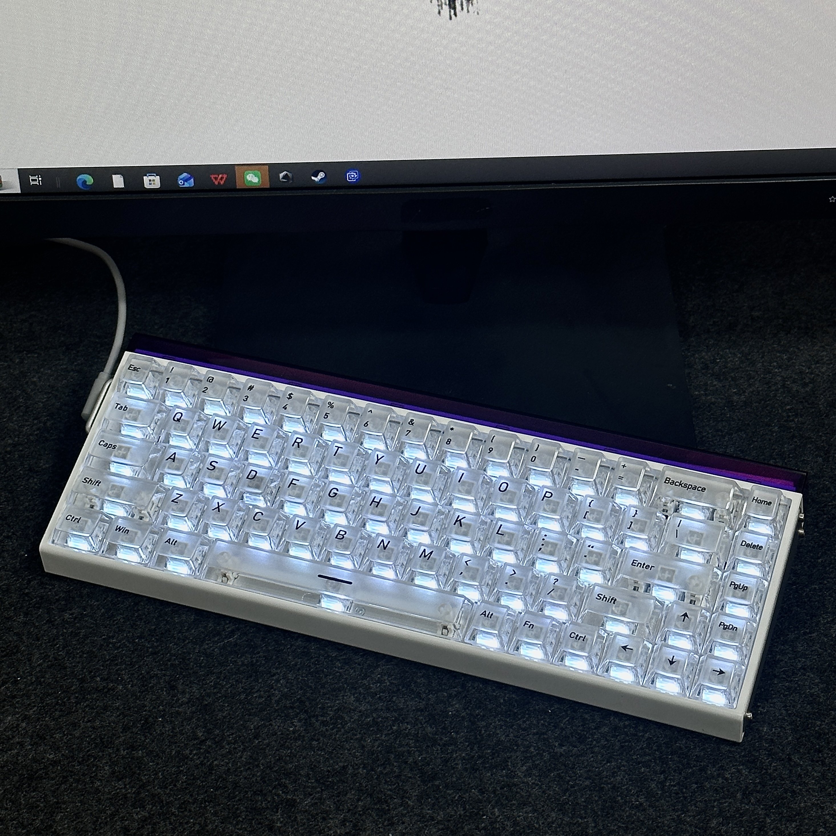 白色顶面雾透键帽PC透光原厂高度UV适配美加狮小蜜蜂迈从磁轴机械,电脑硬件/显示器/电脑周边,键帽,淘宝优惠券,粉丝福利购,淘宝优惠卷