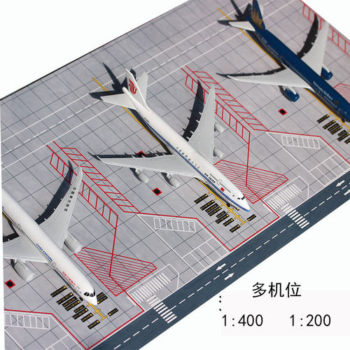 仿真机场停机位模型1400机坪