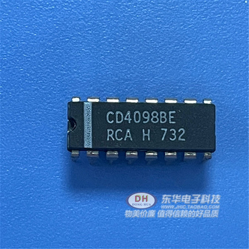CD4098BE DIP16全新原装现货双单稳态多谐振荡器质优价廉一个起售