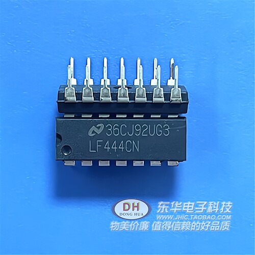 LF444CN LF444 四路低功耗JFET运算放大器 DIP14全新原装进口现货