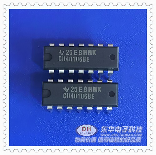 清货CD40106BE 原装进口CMOS六施密特触发器 IC集成电路芯片DIP14