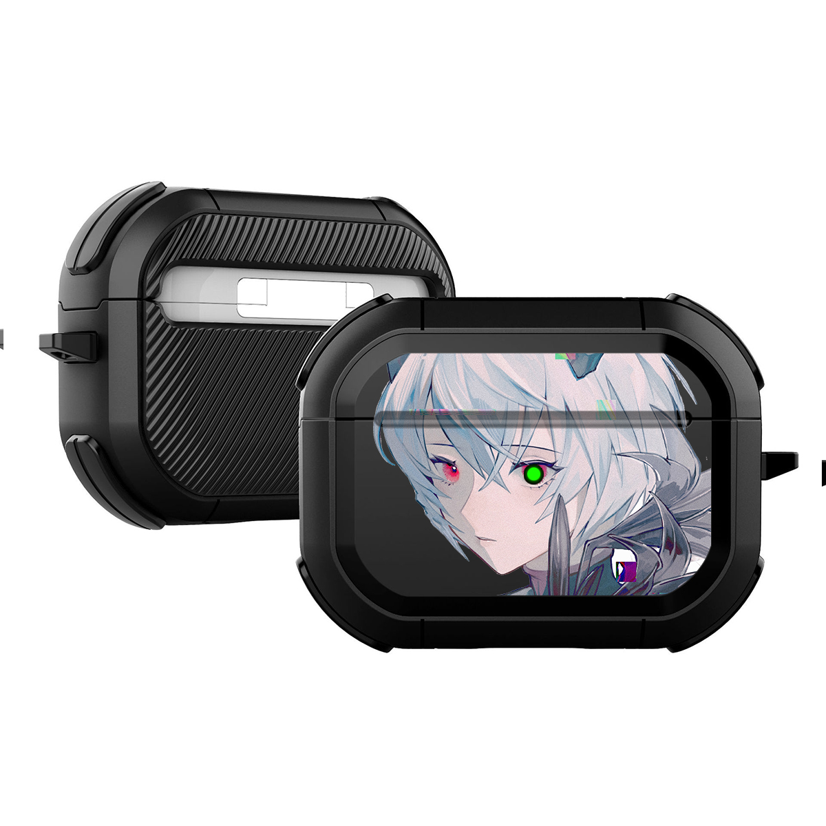 绫波丽eva福音战士零号机airpods4耳机壳airpodspro保护套透明airpods 4保护套适用苹果耳机保护壳蓝牙耳机套