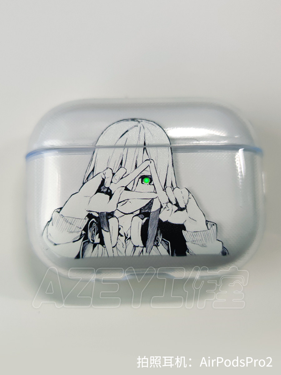 azeyao工作室动漫三玖对灯适用苹果Airpods2pro3代无线耳机软壳保护套二代透明对灯耳机套Pro2四代五等分花