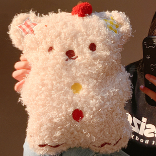 可爱毛绒小熊热水袋充电款 防爆暖水袋暖手暖宝宝被窝热敷2025新款