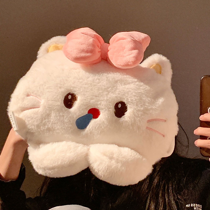 可爱瞌睡小猫充电防爆热水袋女冬