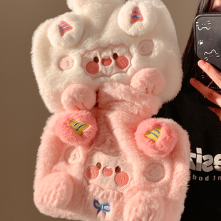 可爱小羊可插注水手热水袋加厚暖水袋女冬学生暖手暖宝宝大号被窝