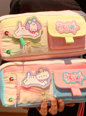 ins风高颜值笔袋女2025新款学生开学季大容量文具收纳铅笔盒学生