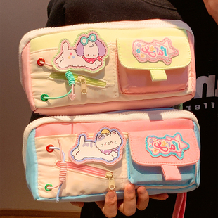 ins风高颜值笔袋女2025新款学生开学季大容量文具收纳铅笔盒学生