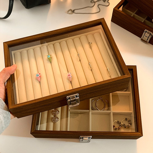 胡桃木首饰盒饰品收纳盒