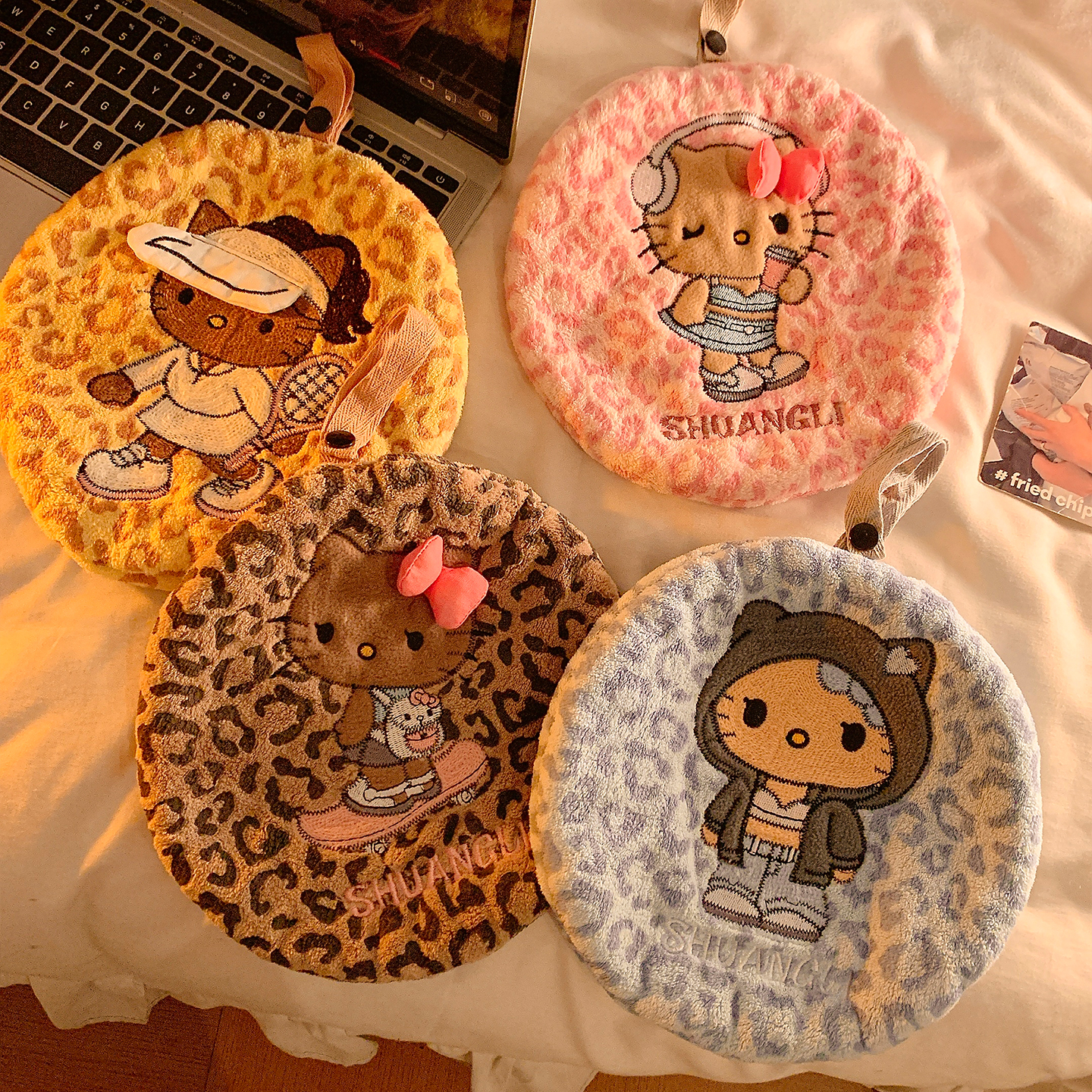 可爱挂式吸水擦手巾速干毛巾