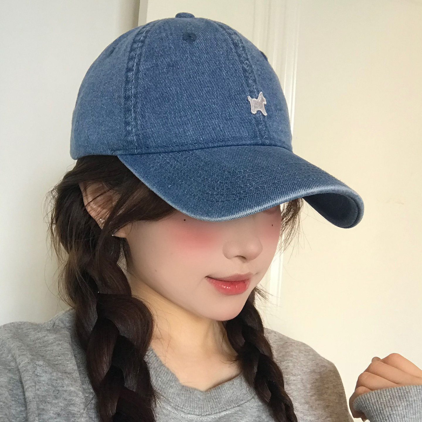 可爱小马牛仔棒球帽女春夏宽帽檐大头围显脸小百搭遮阳鸭舌帽子潮,服饰配件/皮带/帽子/围巾,帽子,淘宝优惠券,粉丝福利购,淘宝优惠卷