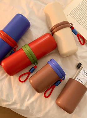 旅行便携二合一洗漱杯牙刷杯学生宿舍漱口杯子牙具收纳盒2026新款