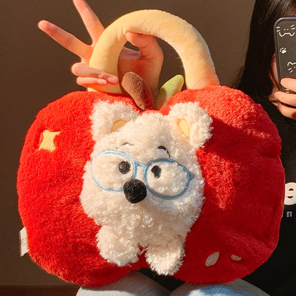 可爱手提西高地热水袋2025新款充电防爆暖水袋冬季女生暖手暖宝宝