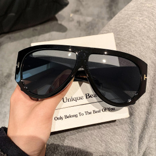 ins风超火复古飞行员墨镜女款 高级感大框显脸小太阳眼镜防紫外线