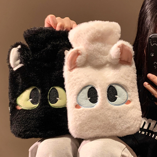 可爱毛绒注水热水袋加厚防爆暖水袋家用被窝暖宝宝暖手宝学生宿舍