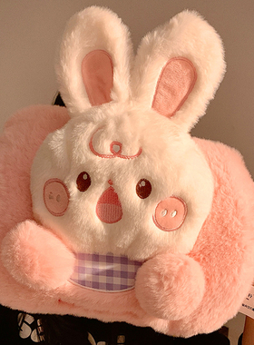 可爱兔子充电热水袋防爆暖水袋女敷肚子暖手宝暖宝宝学生2025新款