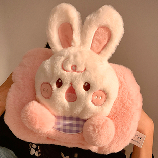 可爱兔子充电热水袋防爆暖水袋女敷肚子暖手宝暖宝宝学生2025新款