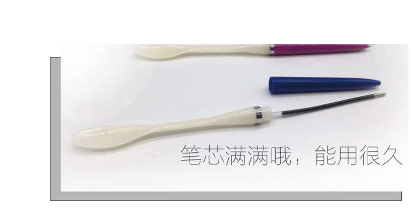 药勺笔药房诊所取药取粉勺两用化验室取料笔塑料药勺带勺子笔药匙